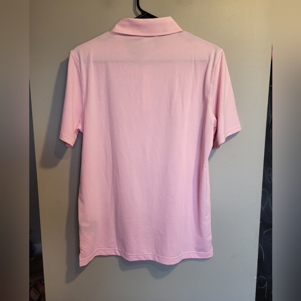 Lole Mens Light Pink Polo Shirt, Size Small - Picture 2 of 6